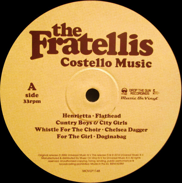 The Fratellis : Costello Music (LP, Album, RE, 180)