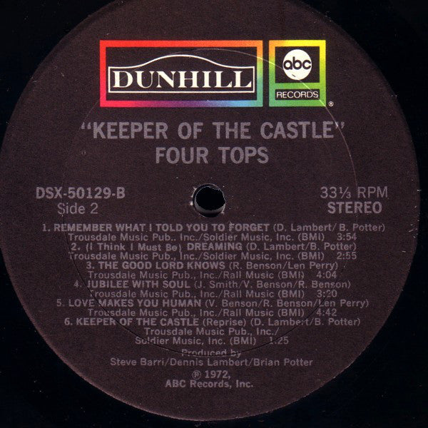 Four Tops : Keeper Of The Castle (LP, Album, Tru)