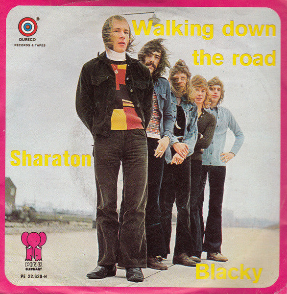 Sharaton : Walking Down The Road / Blacky (7", Single)