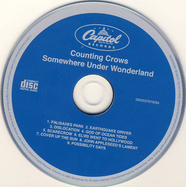 Counting Crows : Somewhere Under Wonderland (CD, Album, Gat)