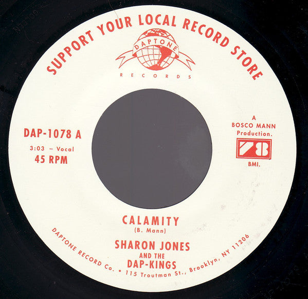 Sharon Jones & The Dap-Kings : Calamity (7", Single, Promo)