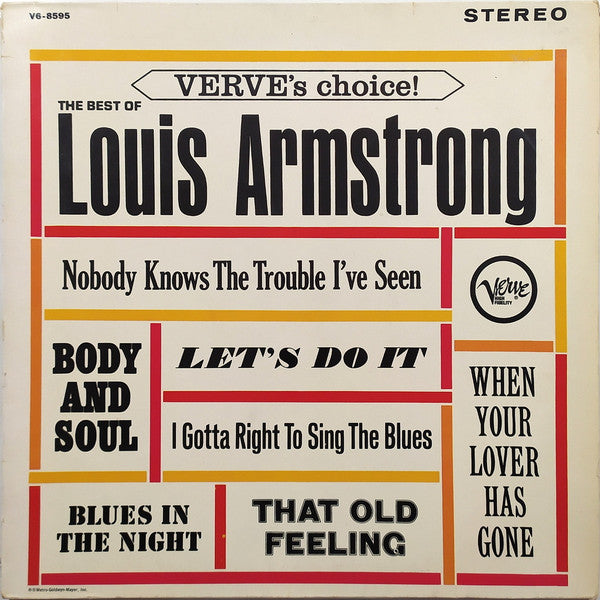 Louis Armstrong : The Best Of Louis Armstrong (LP, Comp)