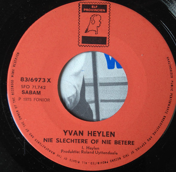 Ivan Heylen : Mijn Wijveken Is De Beste In De Keuken (7", Single)