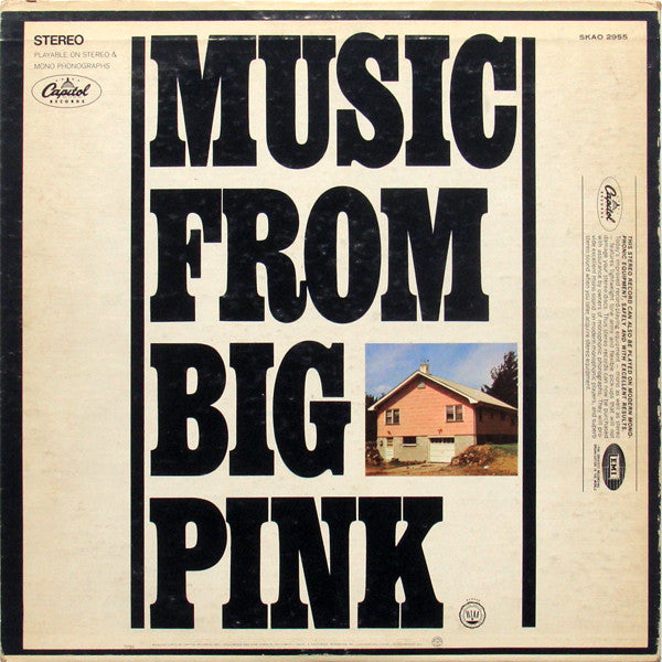 The Band : Music From Big Pink (LP, Album, RP, Jac)