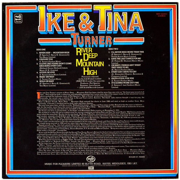 Ike & Tina Turner : River Deep Mountain High (LP, Album, RE)