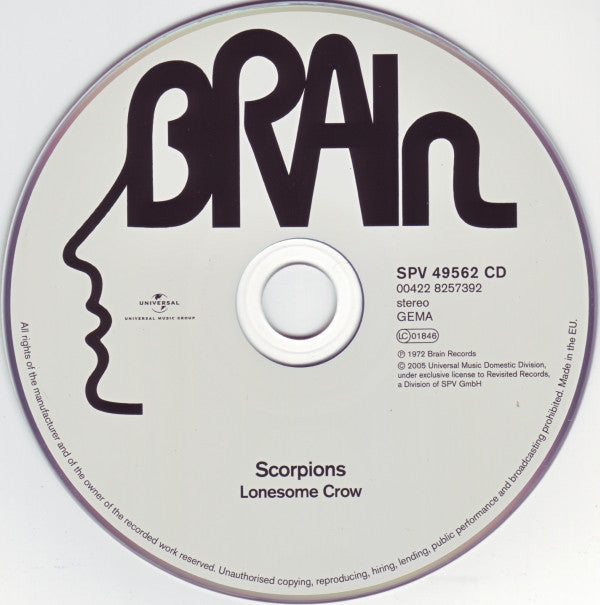 Scorpions : Lonesome Crow (CD, Album, RE, Dig)