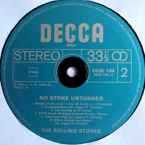 The Rolling Stones : No Stone Unturned (LP, Comp, RE)