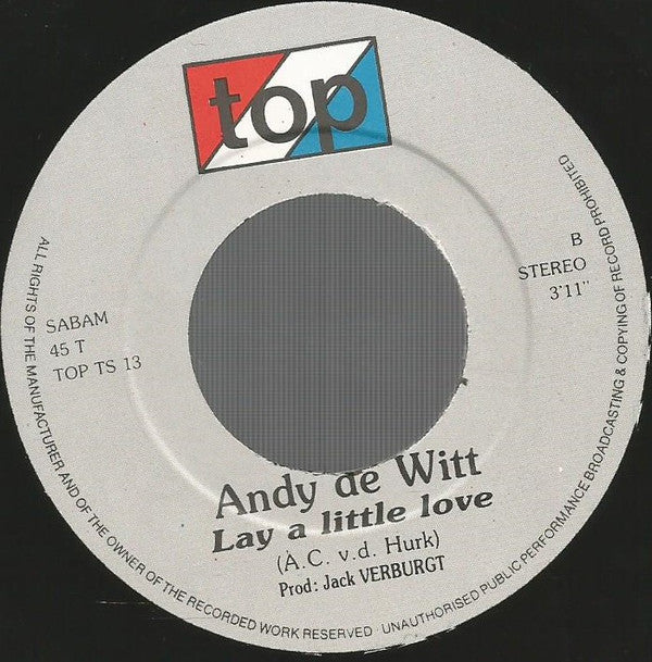 Andy de Witt : Hou Je Kop (7", Single)