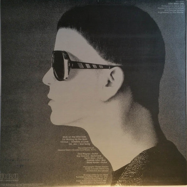 Lou Reed : Lou Reed Live (LP, Album)