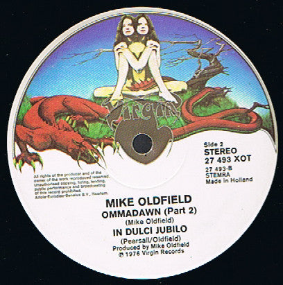 Mike Oldfield : Ommadawn Featuring "In Dulci Jubilo" (LP, Album, RE)