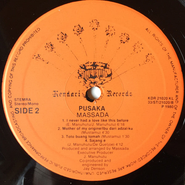 Massada (2) : Pusaka (LP, Album, Gat)