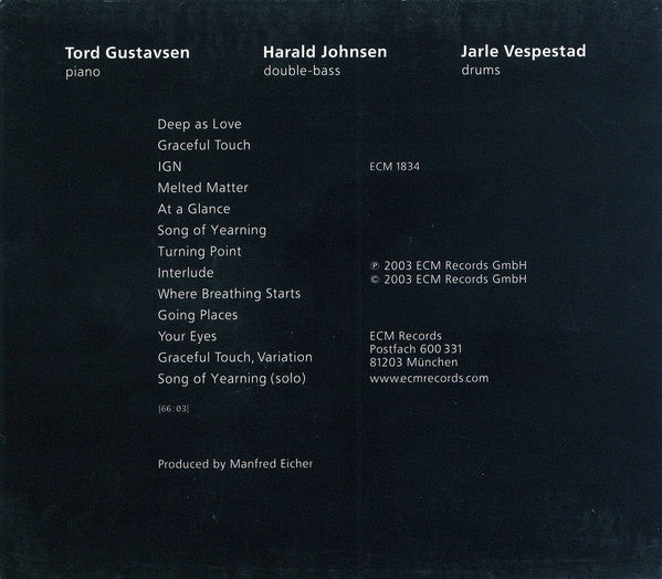 Tord Gustavsen Trio : Changing Places (CD, Album, UML)