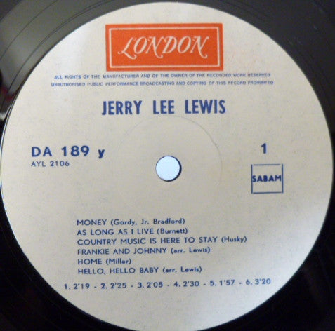 Jerry Lee Lewis : Jerry Lee Lewis (2xLP, Comp)