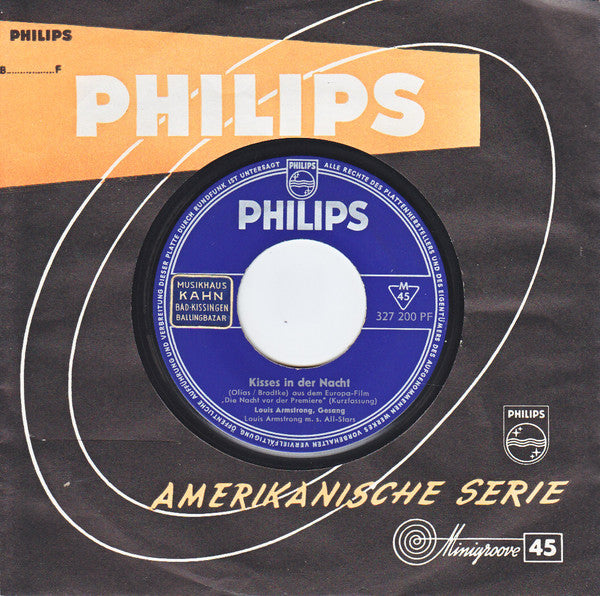 Louis Armstrong And His All-Stars : Kisses In Der Nacht (7", Single)