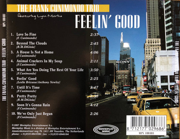 The Frank Cunimondo Trio Featuring Lynn Marino : Feelin' Good (CD, Album, RE)