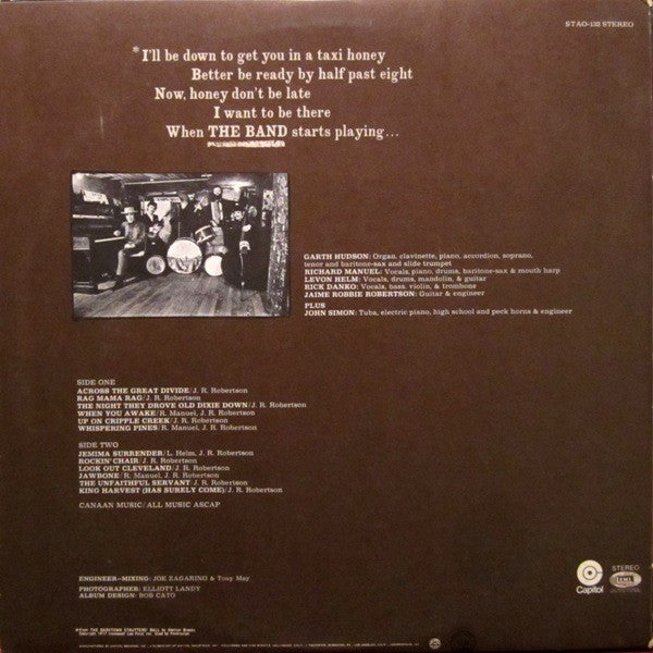 The Band : The Band (LP, Album, Scr)