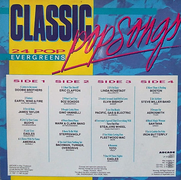 Various : Classic Pop Songs (2xLP, Comp, Gat)