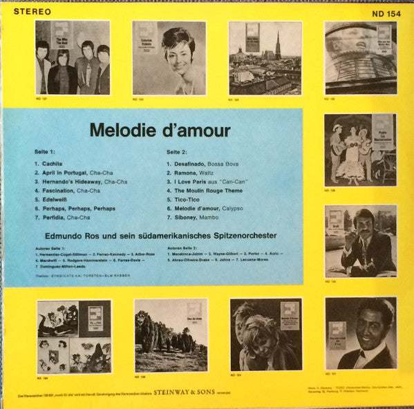 Edmundo Ros & His Orchestra : Melodie D'Amour (LP)