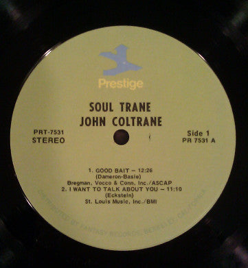 John Coltrane With Red Garland : Soultrane (LP, Album, RE, RM)