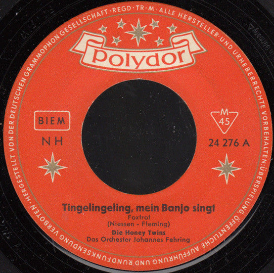 Honey Twins : Tingelingeling, Mein Banjo Singt / Joe Brown, Der Clown (Cathy's Clown) (7", Single)