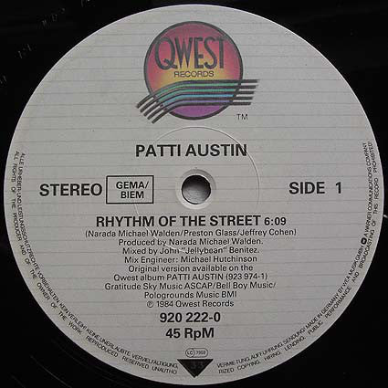 Patti Austin : Rhythm Of The Street / It's Gonna Be Special (Special Dance Remixes) (12", Maxi)