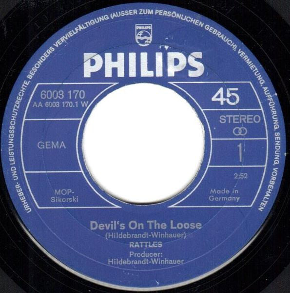 The Rattles : Devil's On The Loose (7", Single)