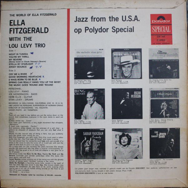 Ella Fitzgerald With The Lou Levy Trio : The World Of Ella Fitzgerald (LP, Album)