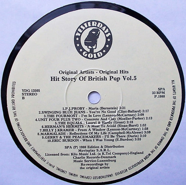 Various : The Hit Story Of British Pop Vol.5 (LP, Comp)