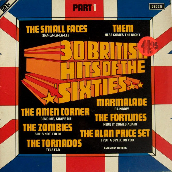 Various : 30 British Hits Of The 60's - Part I (2xLP, Comp)