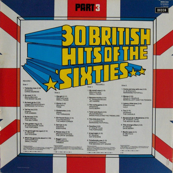 Various : 30 British Hits Of The 60's - Part III (2xLP, Comp)