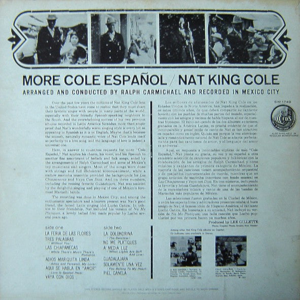 Nat King Cole : More Cole En Español (LP, Album, RP)