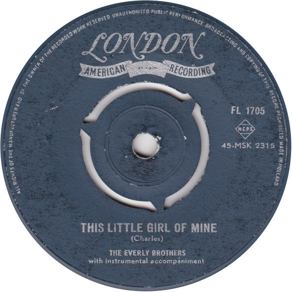 Everly Brothers : Should We Tell Him? / This Little Girl Of Mine (7", Single)