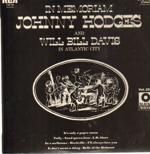 Johnny Hodges and Will Bill Davis* : In Memoriam Johnny Hodges and Will Bill Davis in Atlantic City (LP, Album, RE)