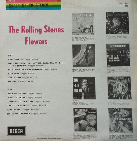 The Rolling Stones : Flowers (LP, Comp)