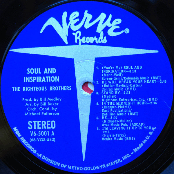 The Righteous Brothers : Soul & Inspiration (LP, Album)