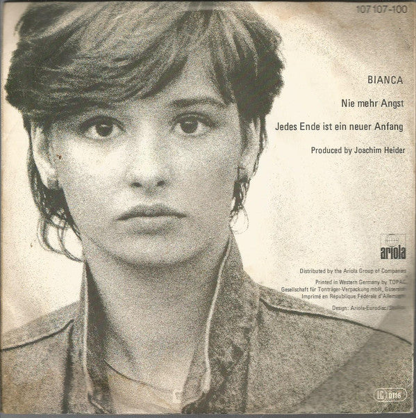 Bianca (51) : Nie Mehr Angst (7", Single)