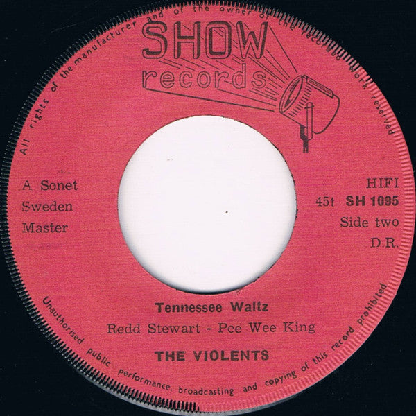 The Violents (2) : Cheatin' Baby / Tennessee Waltz (7", Single)