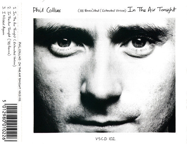 Phil Collins : In The Air Tonight (88' Remix) And (Extended Version) (CD, Single)