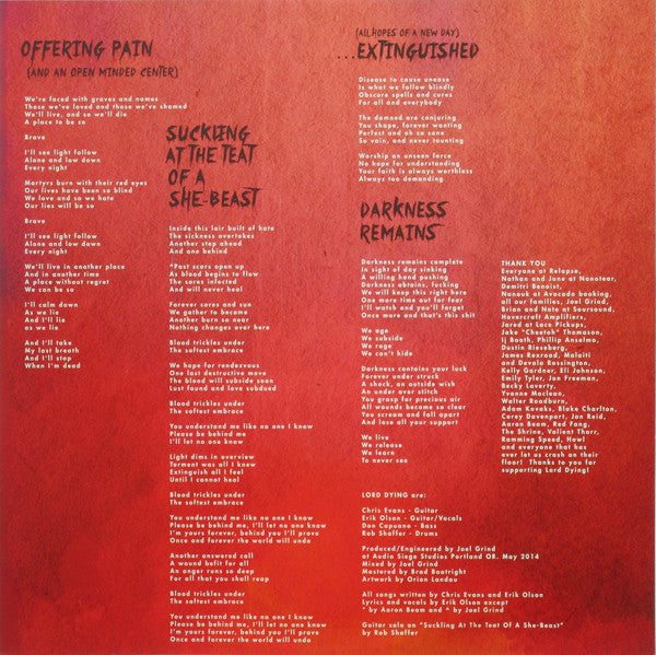 Lord Dying (2) : Poisoned Altars (LP, Album)