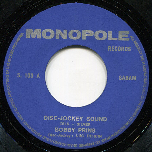Bobby Prins, Luc Derdin : Disc-Jockey Sound (7", Single)