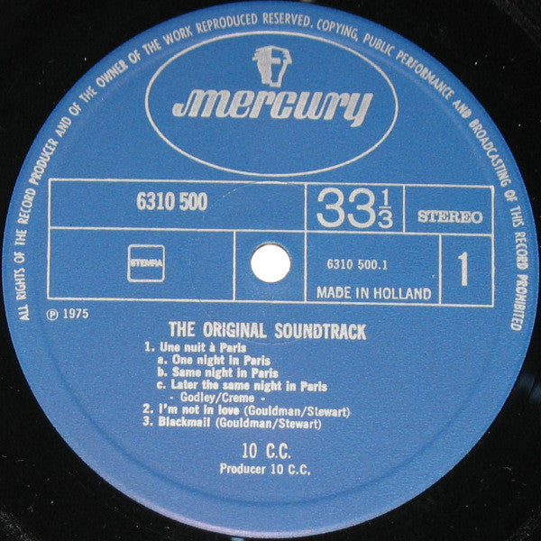 10cc : The Original Soundtrack (LP, Album, Gat)