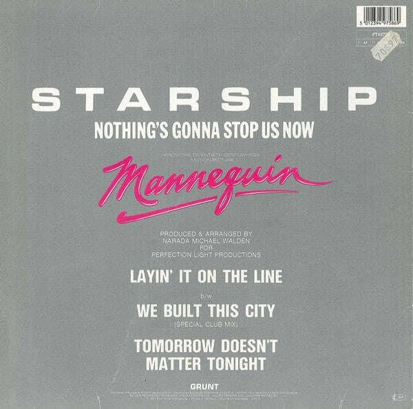 Starship (2) : Nothing's Gonna Stop Us Now (12", Maxi)