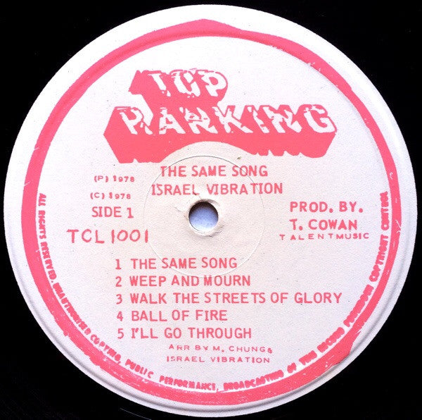 Israel Vibration : The Same Song (LP, Album, Wit)
