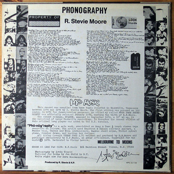 R. Stevie Moore : Phonography (LP, RE)