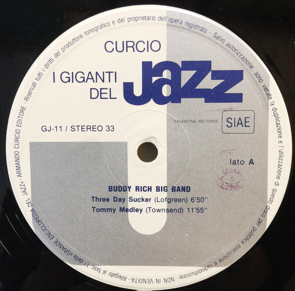 Buddy Rich Big Band, Steve Marcus, Danny Hayes, Bob Mintzer : I Giganti Del Jazz Vol. 11 (LP, Album, RE)