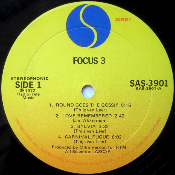 Focus (2) : Focus 3 (2xLP, Album, Gat)