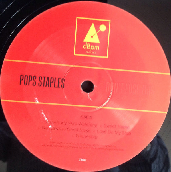Pops Staples : Don't Lose This (LP, Gat)