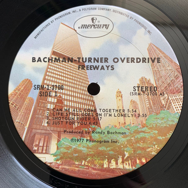 Bachman-Turner Overdrive : Freeways (LP, Album, San)