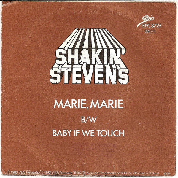 Shakin' Stevens : Marie, Marie (7", Single)