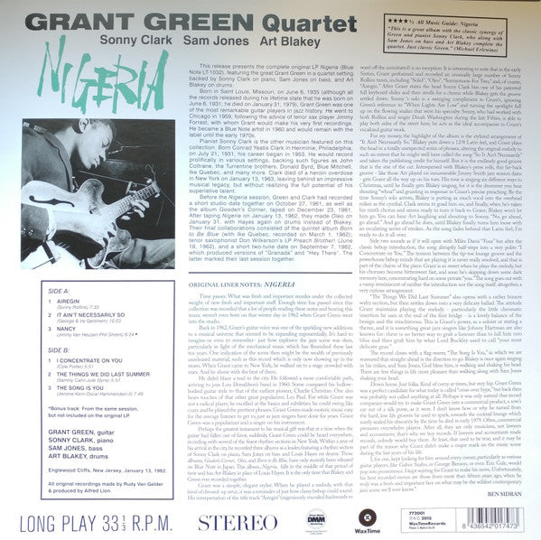 Grant Green : Nigeria (LP, Album, Ltd, RE, RM)